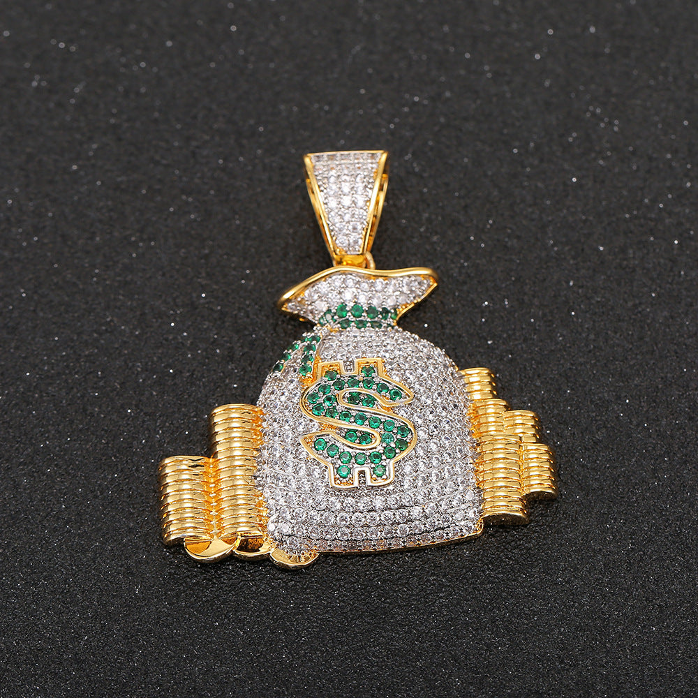 Creative Dollar $ Symbol Money Bag Pendant