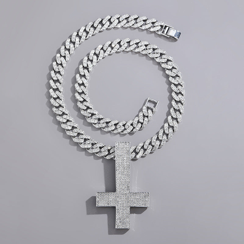 Luxury Upside Down Cross Pendant