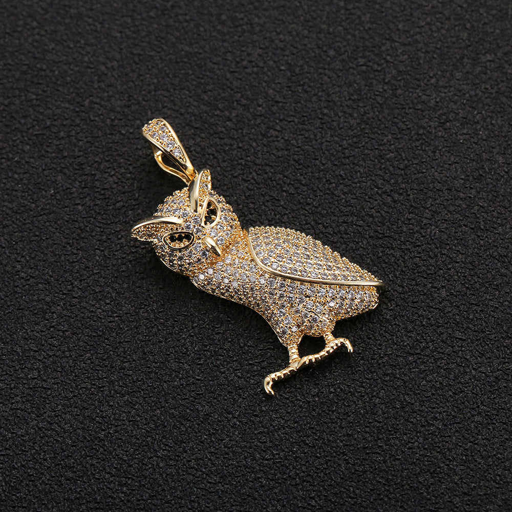 Black Eyes Owl Pendant