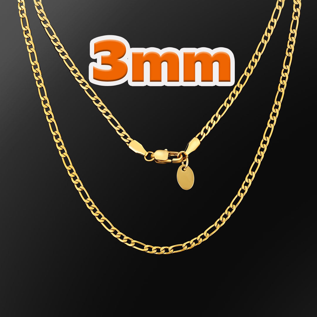 3mm Figaro Basic Chains
