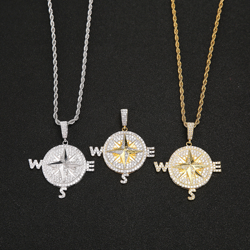 Hip Hop Compass Pendant