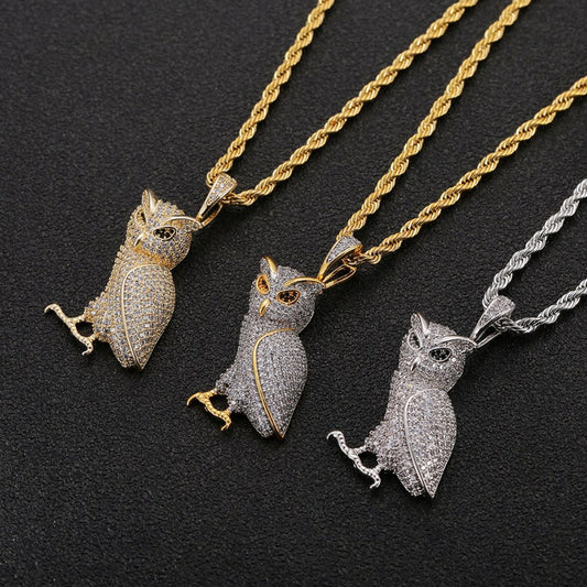 Black Eyes Owl Pendant