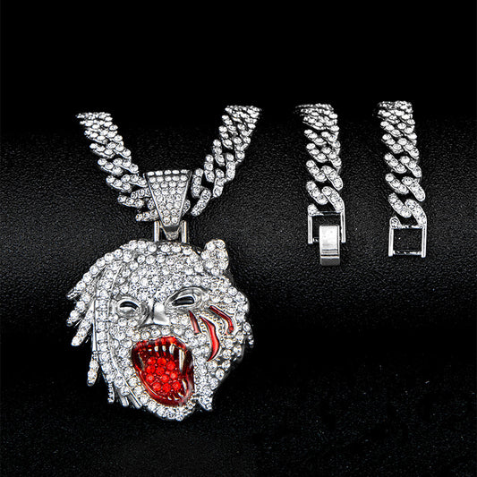 Roaring Tiger Head Pendant