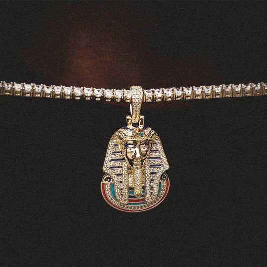 Egyptian Pharaoh Drop Glaze Pendant