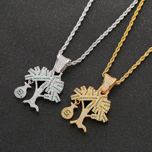Fortune Tree Money Bag Pendant