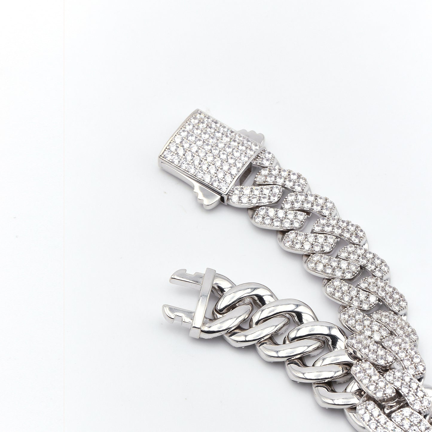 S925 20mm Extra Wide Rounded Corner Cuban Chain