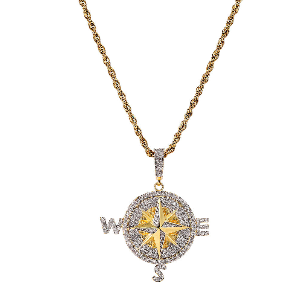 Hip Hop Compass Pendant
