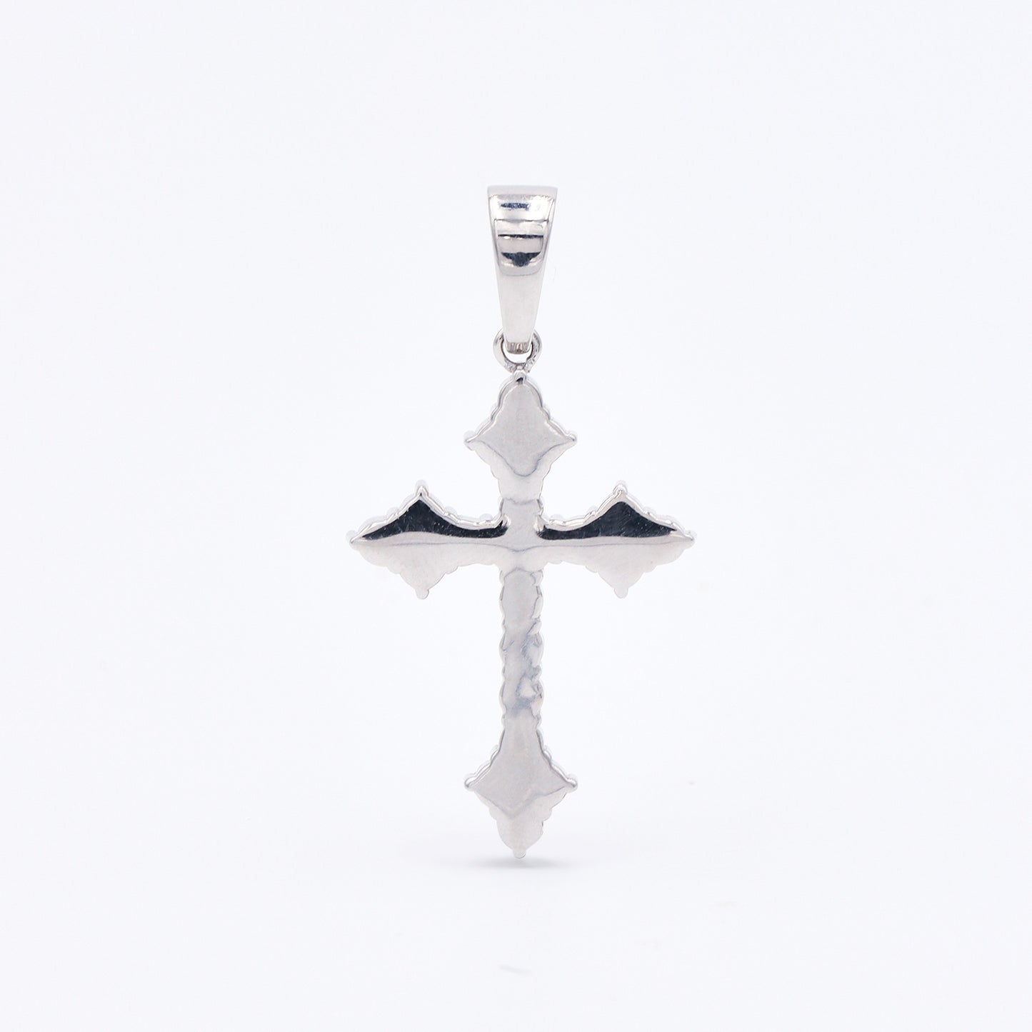 Ice Faith Rhombus Cross Pendant