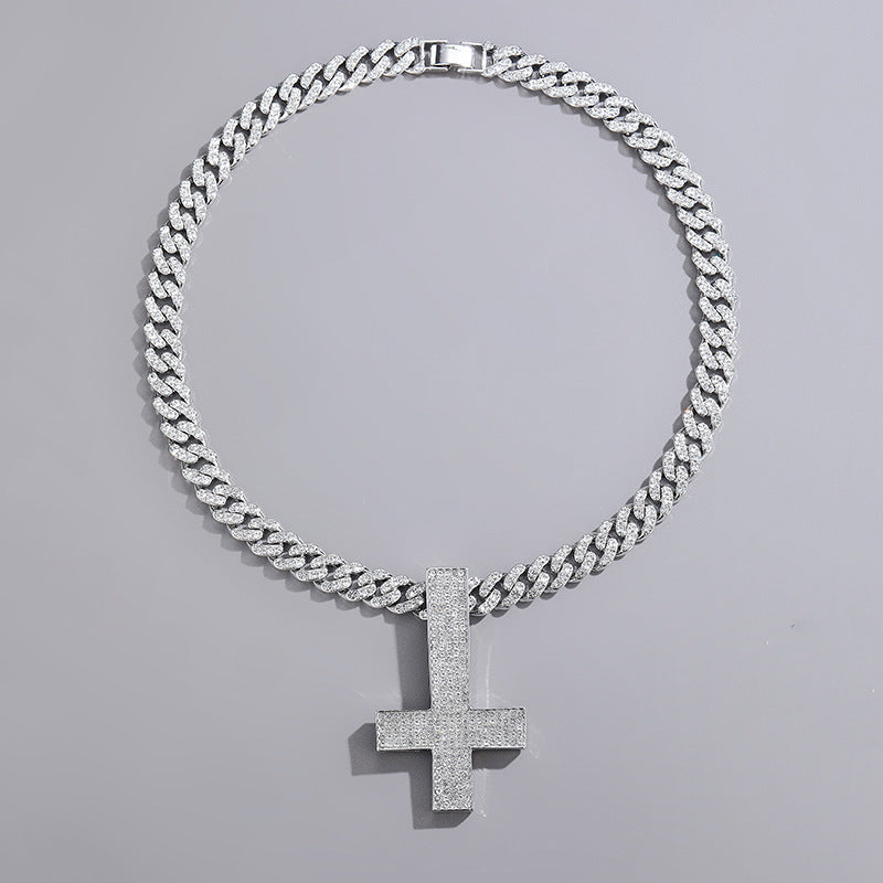 Luxury Upside Down Cross Pendant