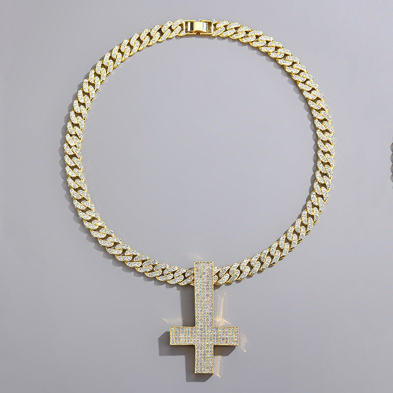 Luxury Upside Down Cross Pendant