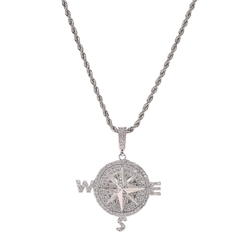 Hip Hop Compass Pendant