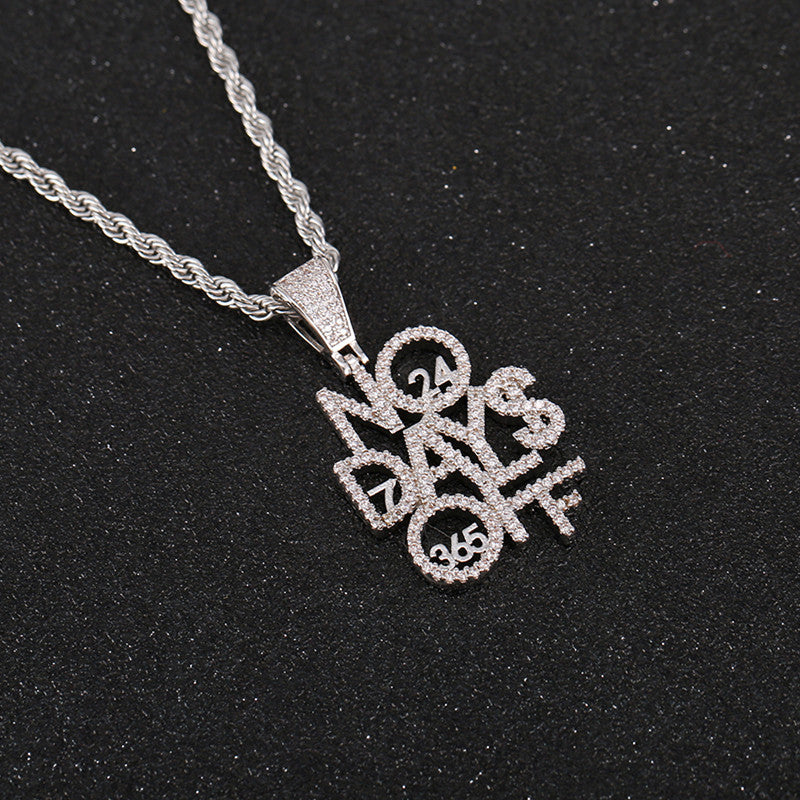 "No Day OFF" Digital Splicing Pendant