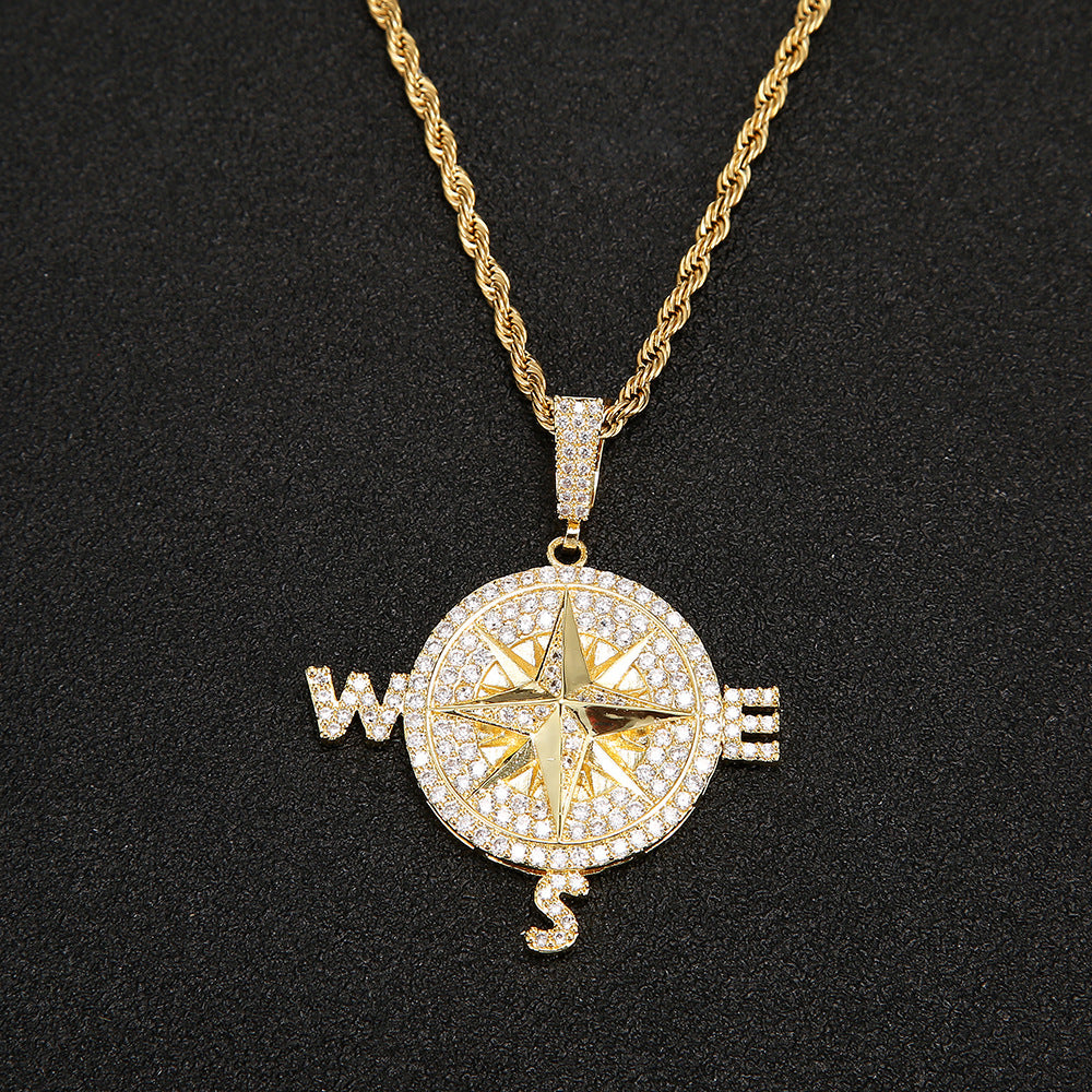 Hip Hop Compass Pendant