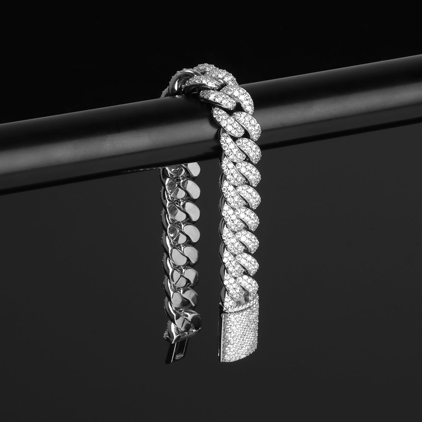 S925 14mm Classic Cuban Chain Bracelet