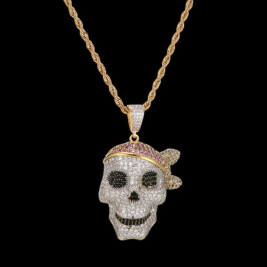 Ghost Hip Hop Skull Pendant
