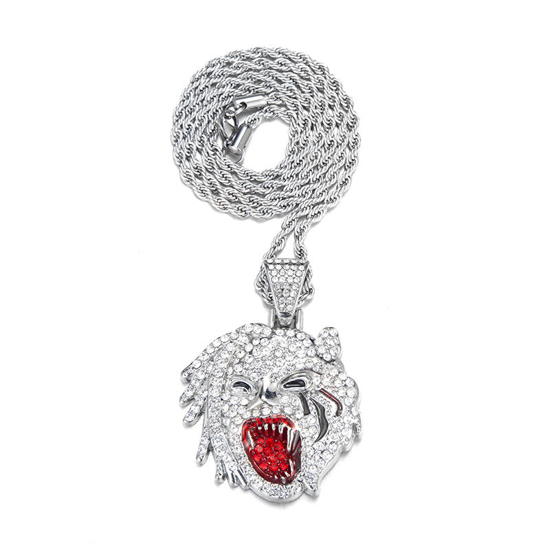 Roaring Tiger Head Pendant