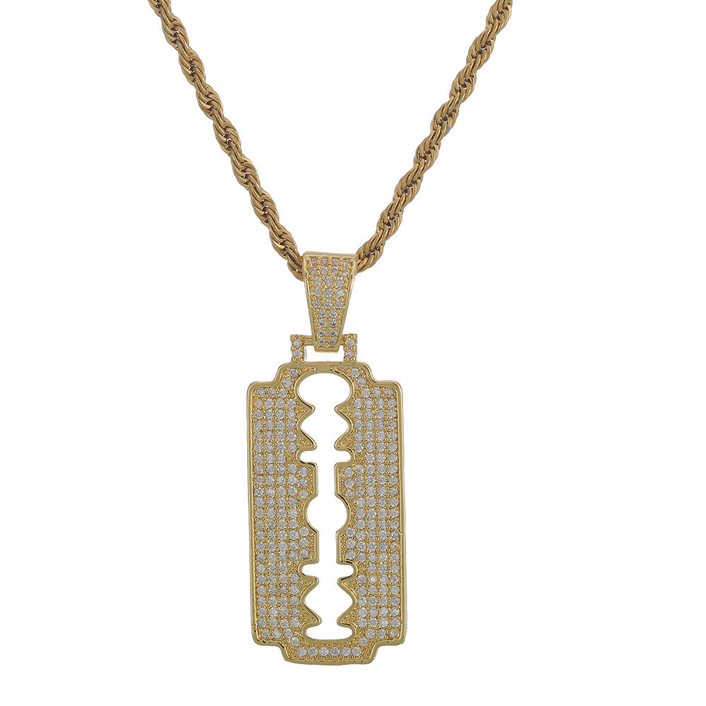 Hip Hop Razor Pendant