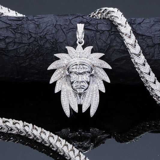 Indian Chief Head Pendant