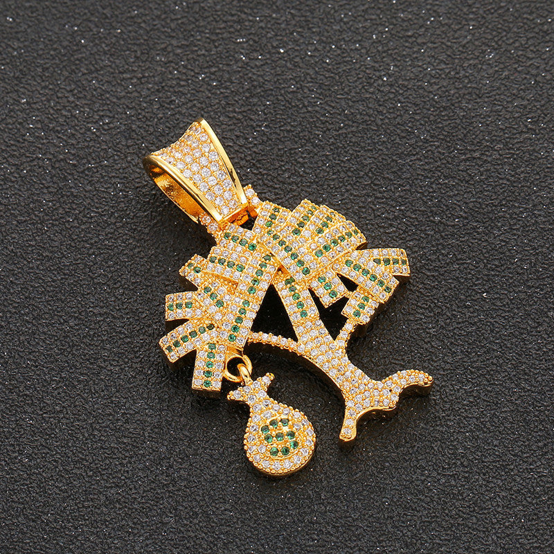 Fortune Tree Money Bag Pendant