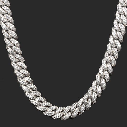 S925 14mm Classic Cuban Chain