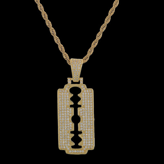 Hip Hop Razor Pendant