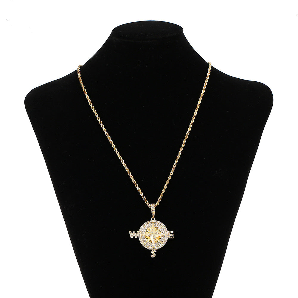Hip Hop Compass Pendant