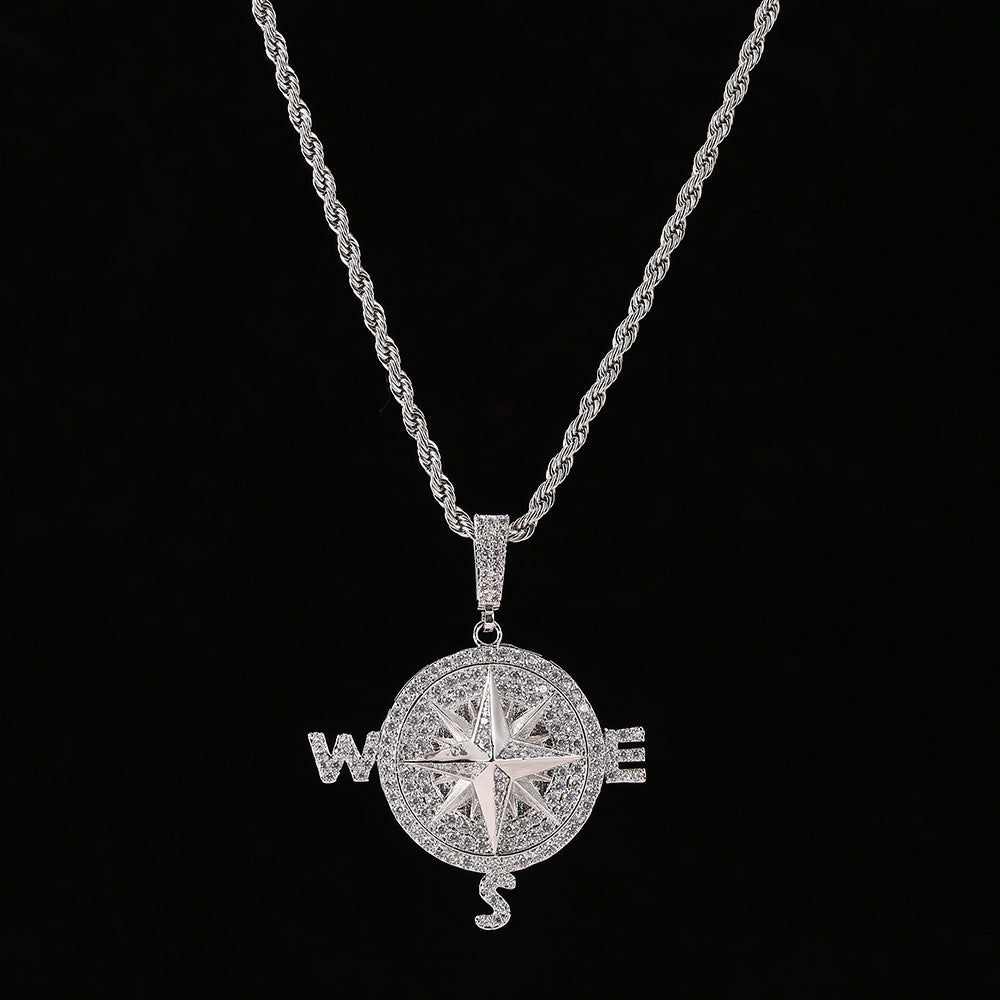 Hip Hop Compass Pendant