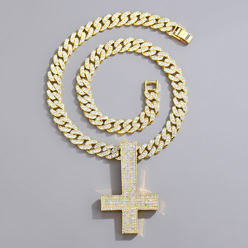 Luxury Upside Down Cross Pendant