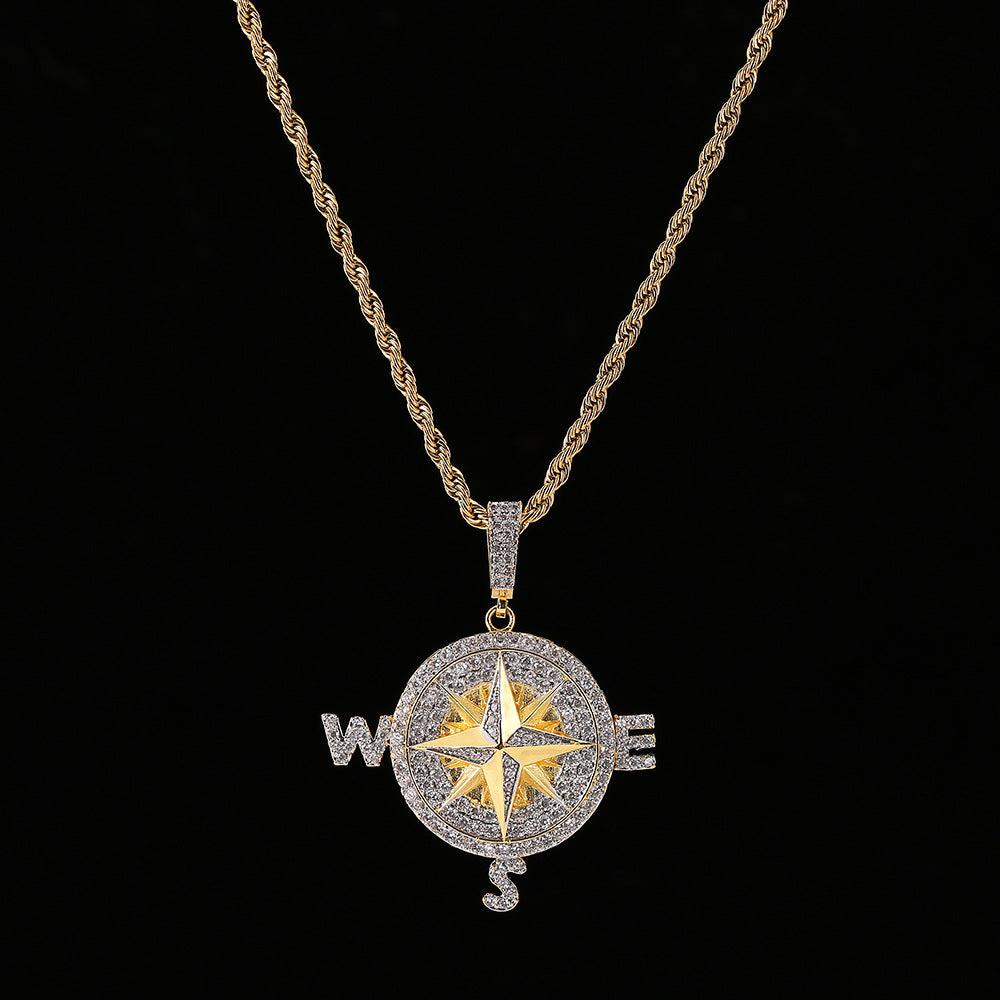Hip Hop Compass Pendant