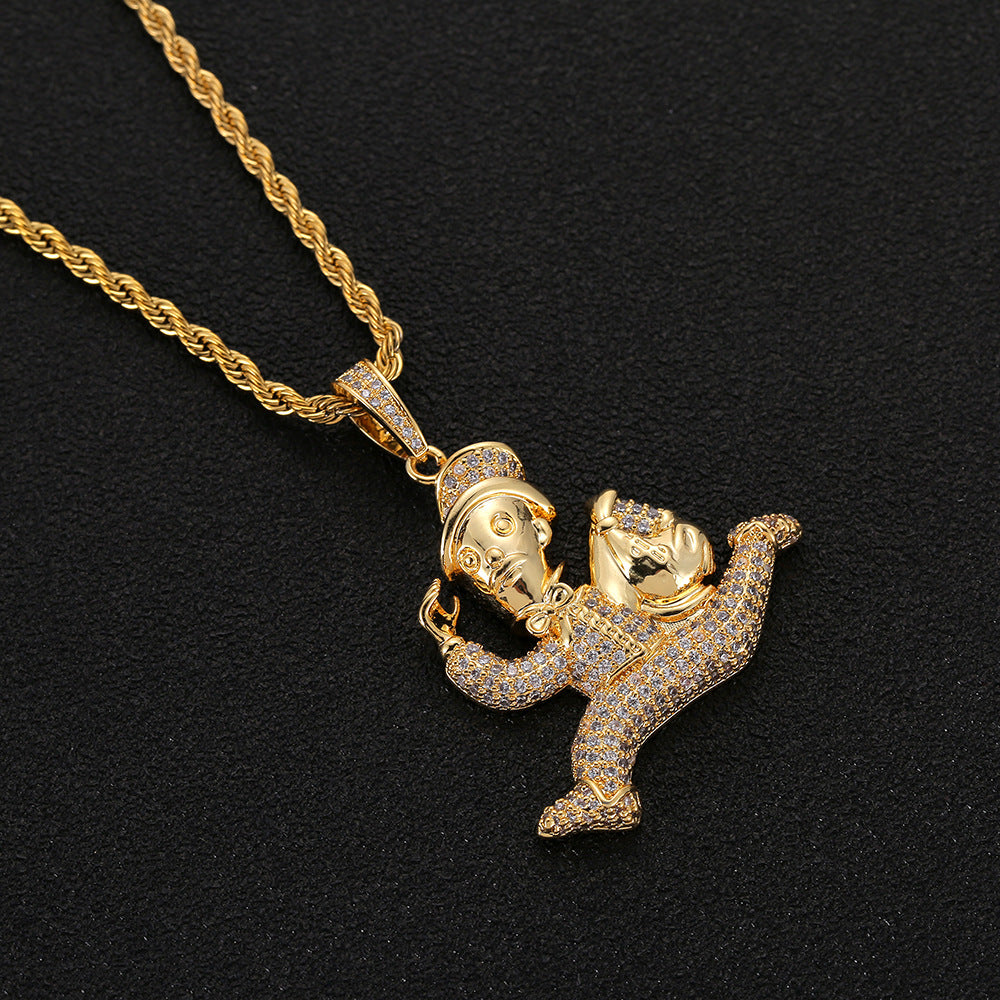 Running With Money Bag Pendant