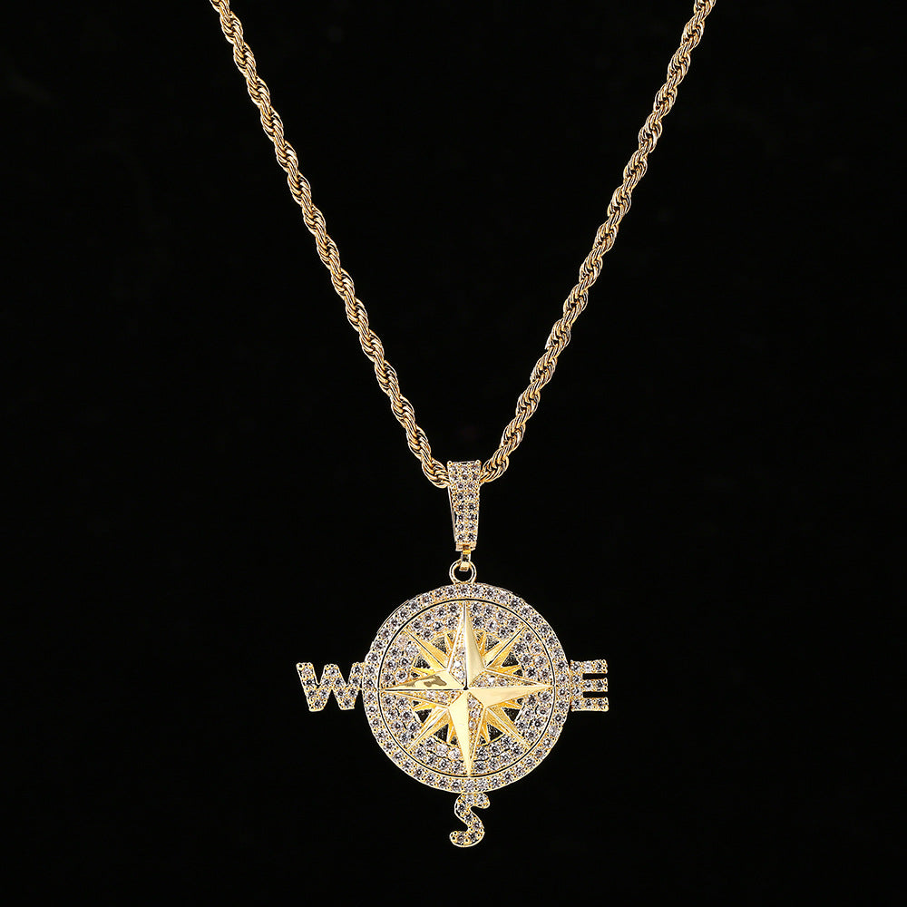 Hip Hop Compass Pendant