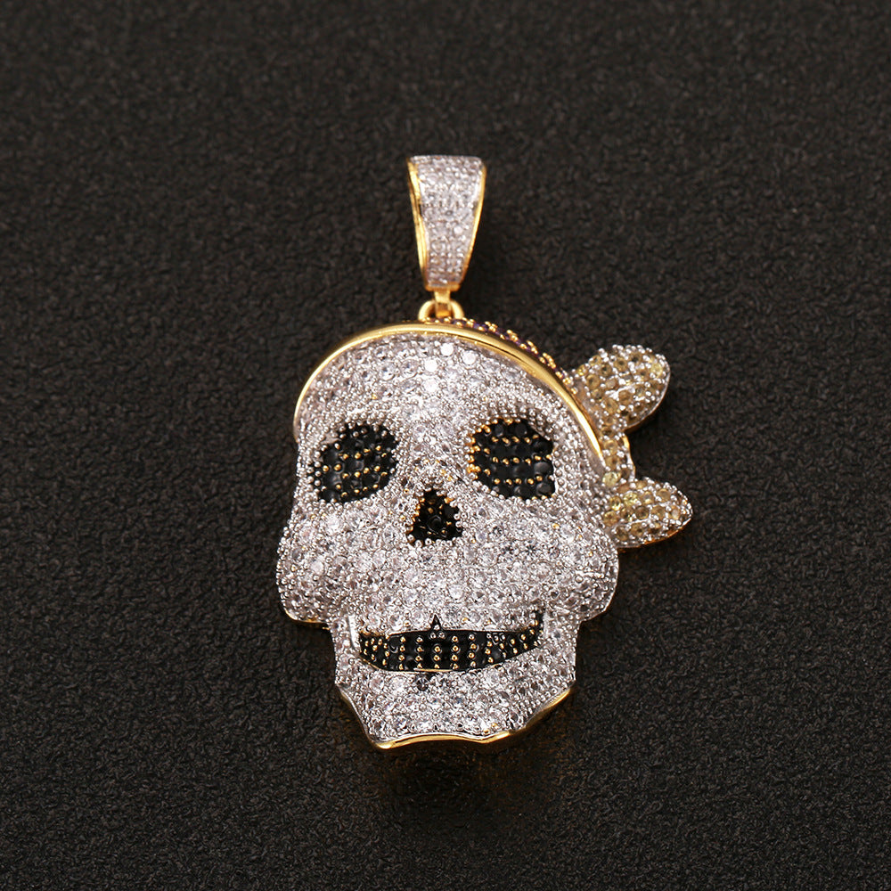 Ghost Hip Hop Skull Pendant