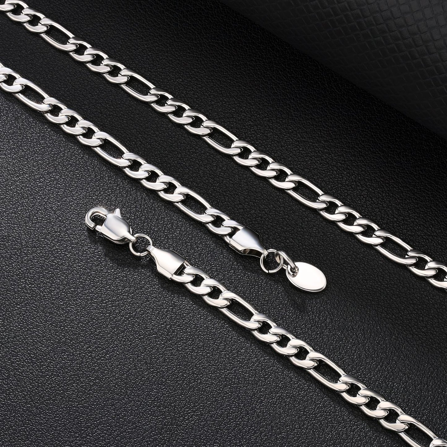 316L Titanium Steel 5mm Figaro Basic Chains