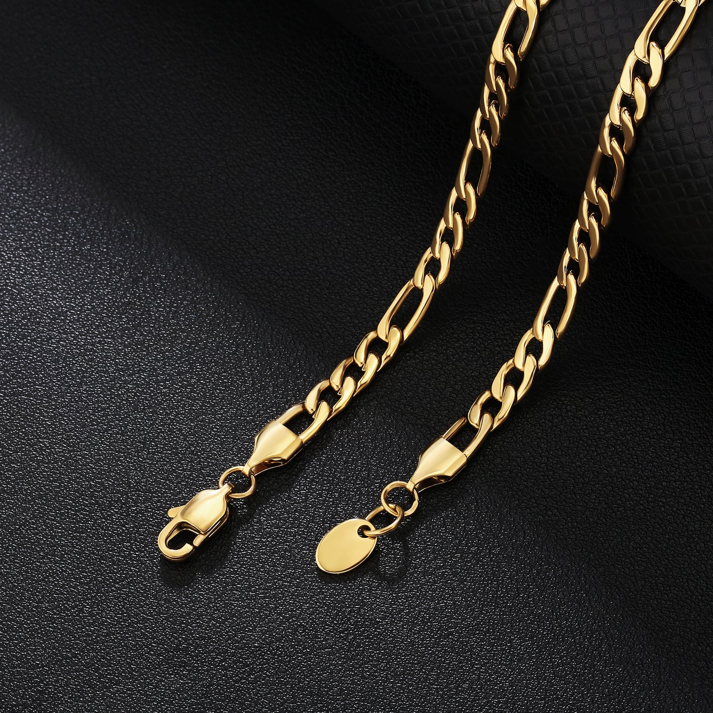 316L Titanium Steel 5mm Figaro Basic Chains