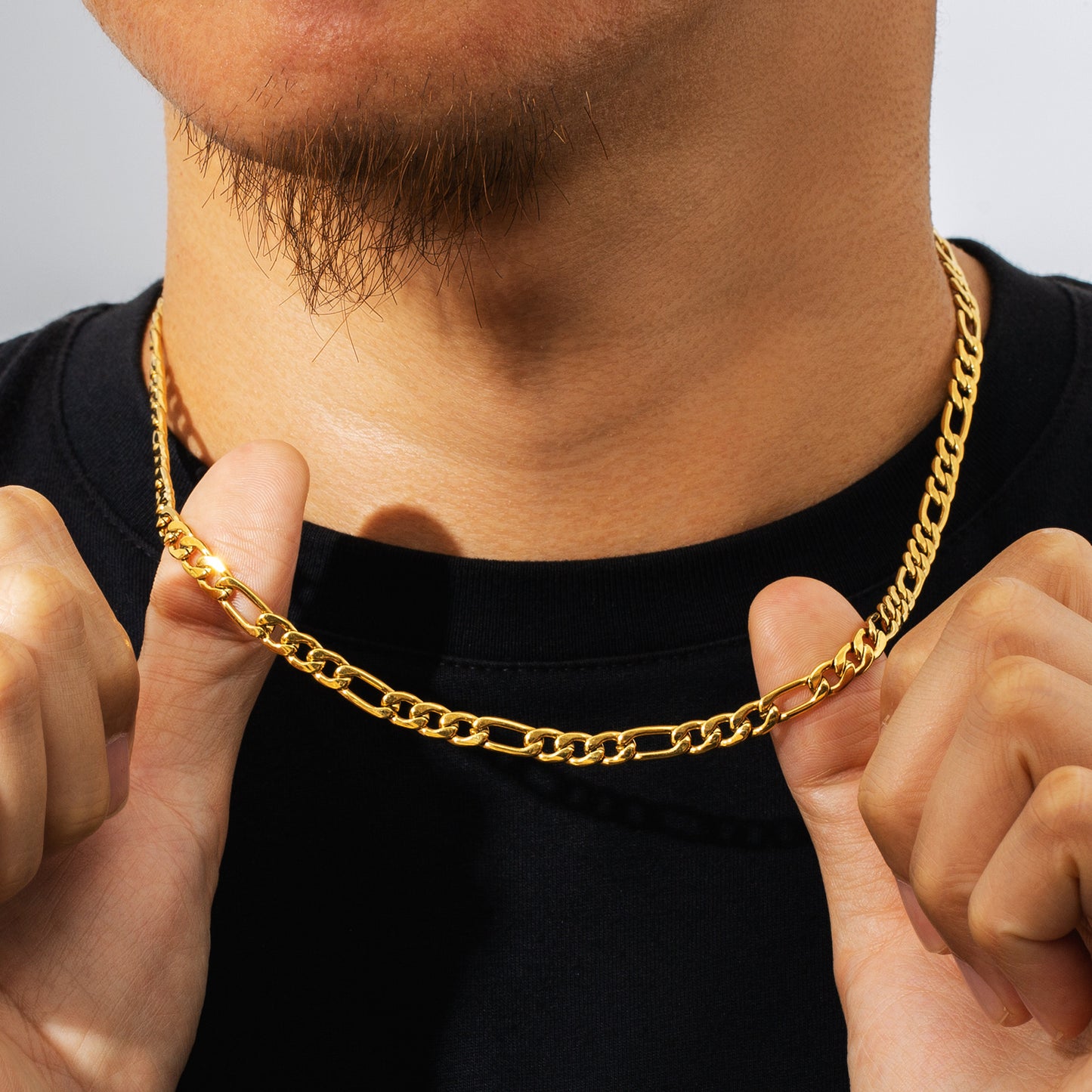 316L Titanium Steel 5mm Figaro Basic Chains