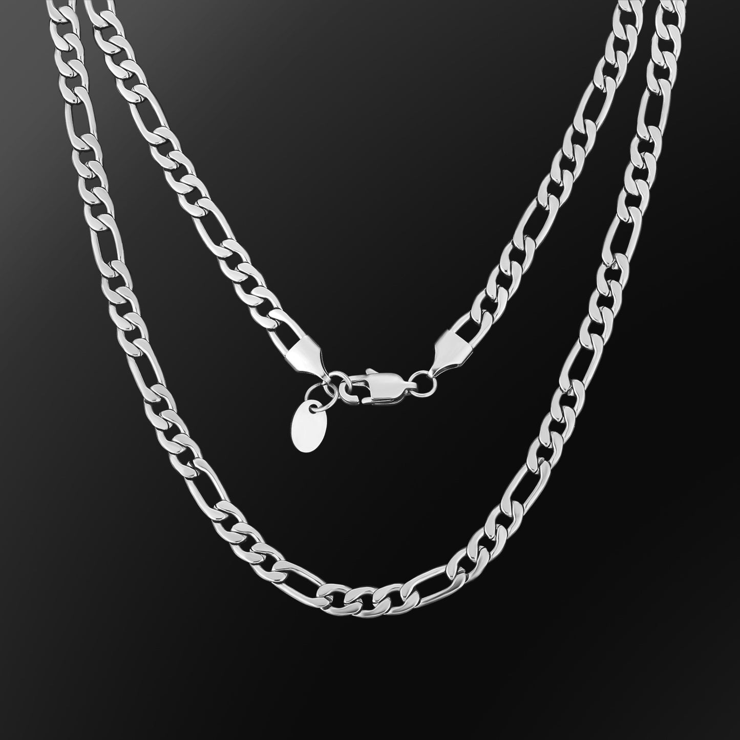 316L Titanium Steel 5mm Figaro Basic Chains