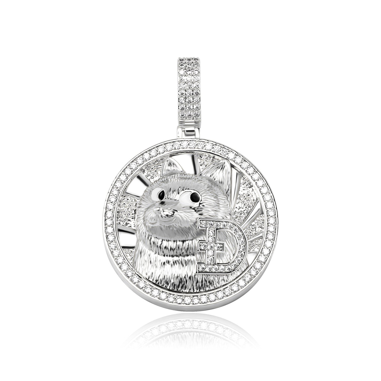 Hiphop Punk Doge Head Pendant