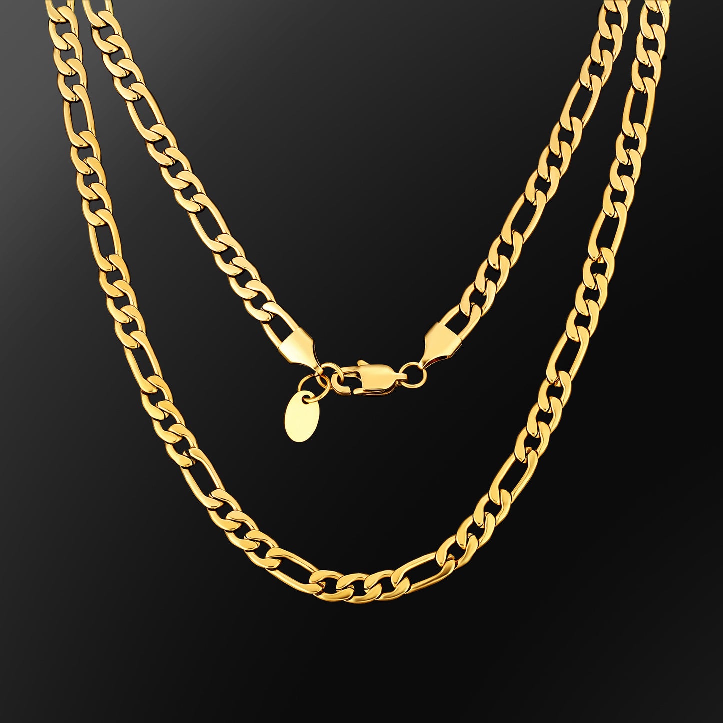 316L Titanium Steel 5mm Figaro Basic Chains
