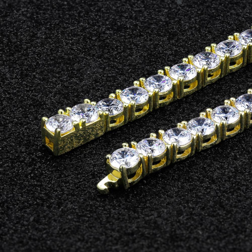 3/4/5mm Full Diamond Tennis Chain Basic Chain