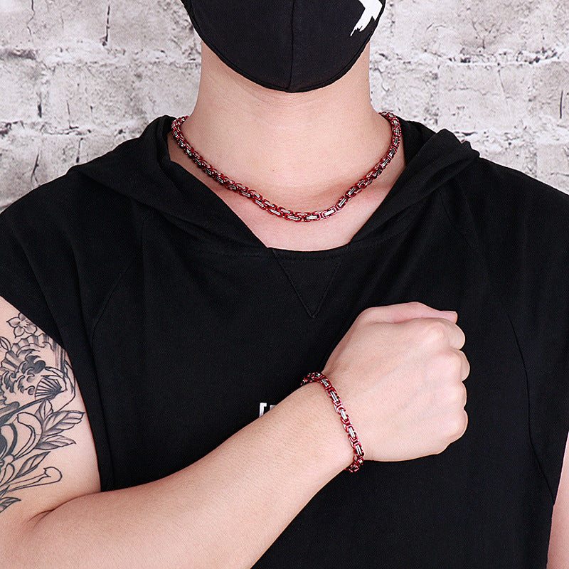 Dopamine Stainless Steel Hip Hop Biker Colorful Chain