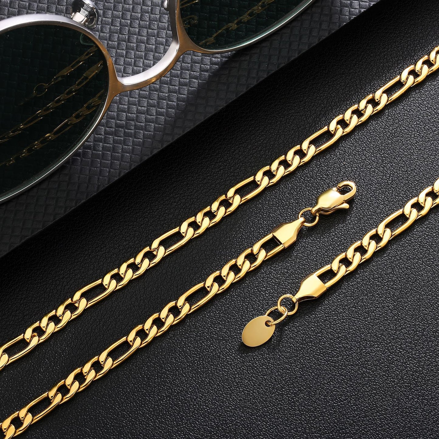 316L Titanium Steel 5mm Figaro Basic Chains