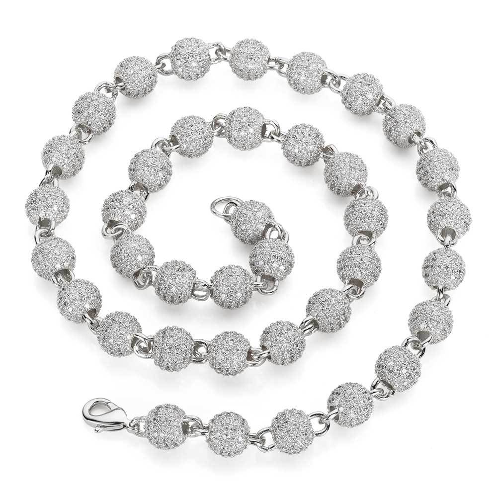 8mm Full Diamond Hedgehog Ball Chain