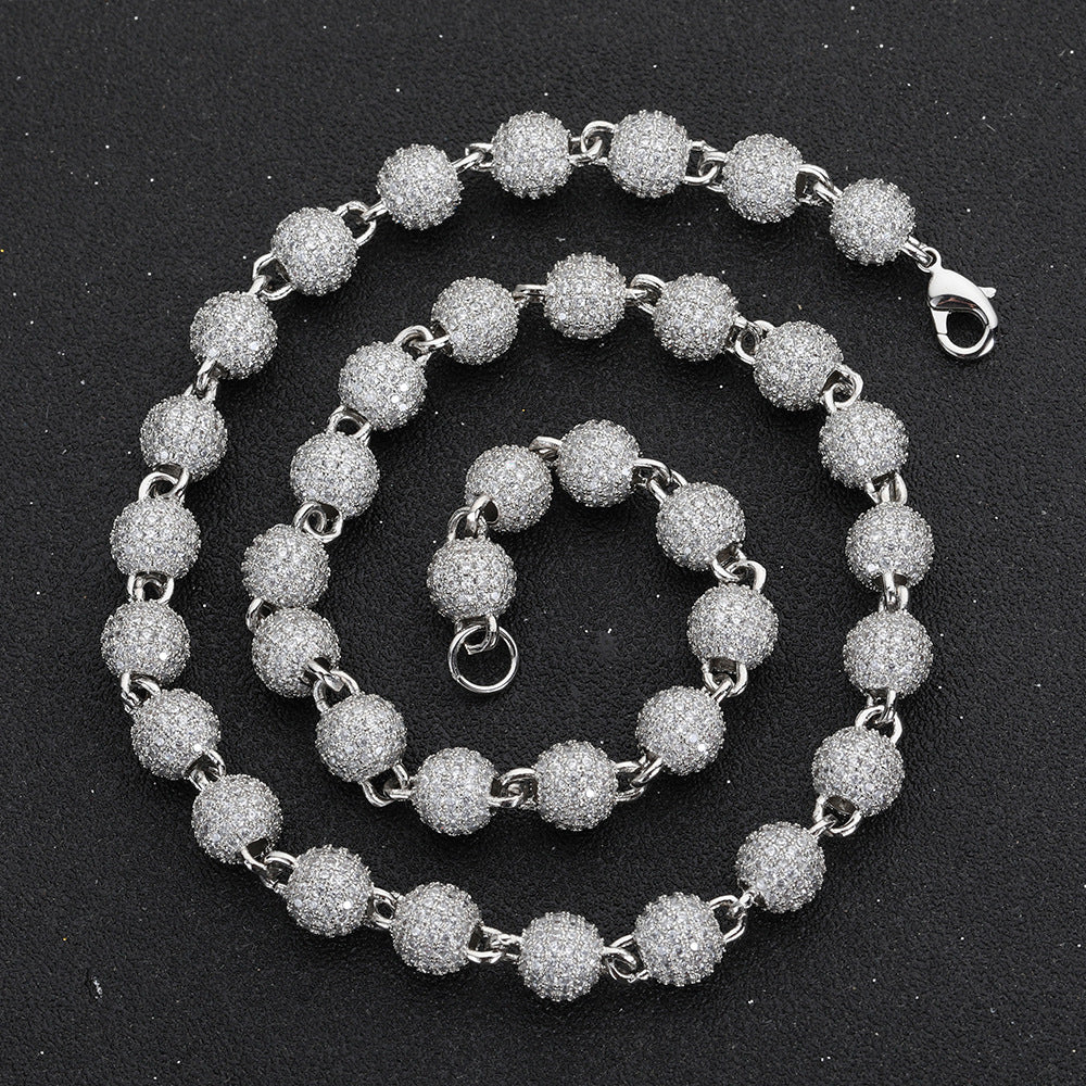 8mm Full Diamond Hedgehog Ball Chain