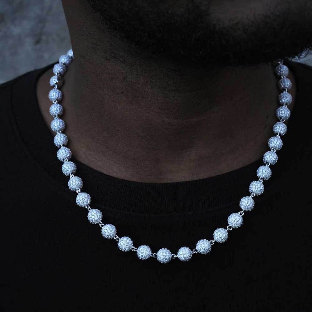 8mm Full Diamond Hedgehog Ball Chain