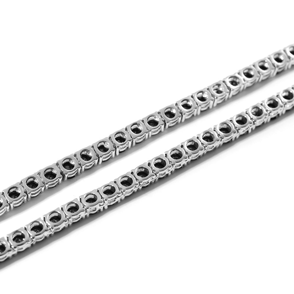 4mm Dark Night Black Single Row Tennis Chain