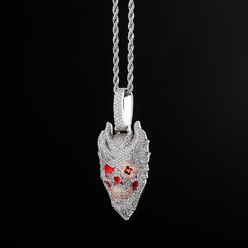 Flame Rose Hell Ghost Pendant