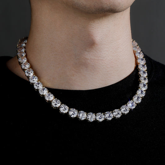 10mm Large Diamond Burst Flash Tennis Chain
