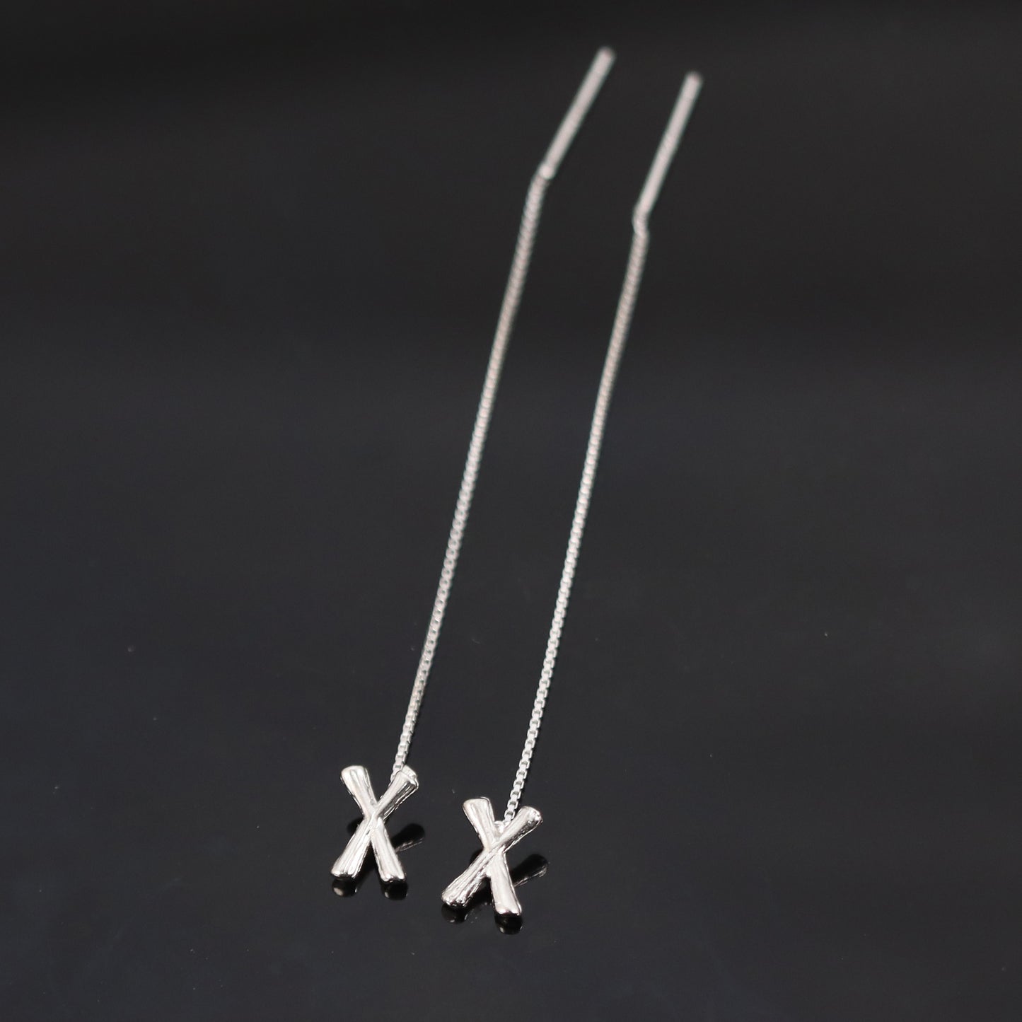S925 Sterling Silver 26 Letters Earrings(Single)