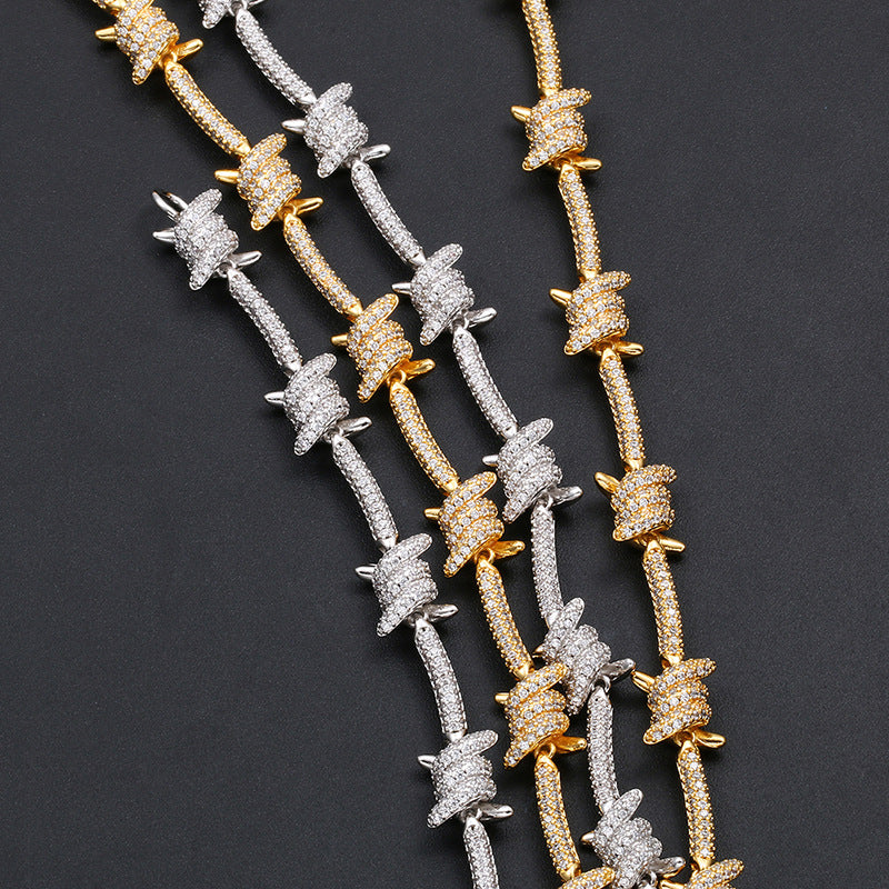 8mm Hip Hop Knotted Wire Ball Chain