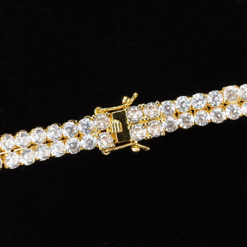 8mm Double Row Tennis Bracelet